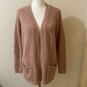 Pink cozy cardigan